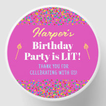 La fiesta de cumpleaños rosada es la Personalizado