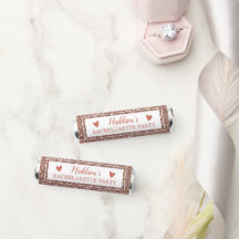 La fiesta de la Purpurina rosa Bachelorette favore