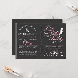 La fiesta de la soltera de la última invitación