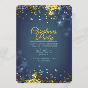 La fiesta de Navidad chispea invitación