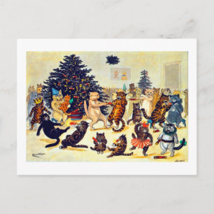 La fiesta de Navidad del gato, Louis Wain
