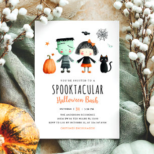 La fiesta infantil de Halloween es una invitación 