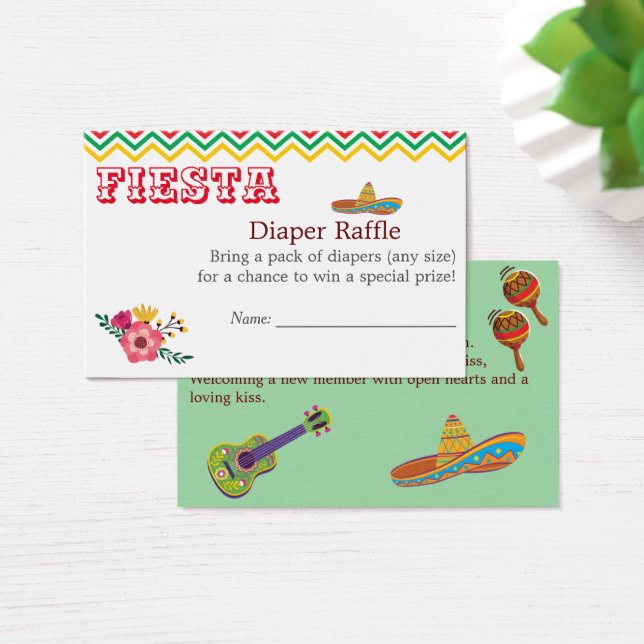 La Fiesta Mexicana Encanta Baby Shower Diaper Raff (Escritorio)