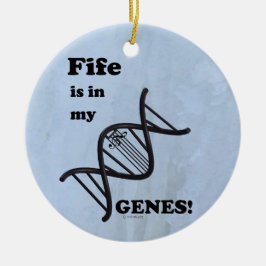La Fife Está En Mi Genoma Ornamento Cerámico
