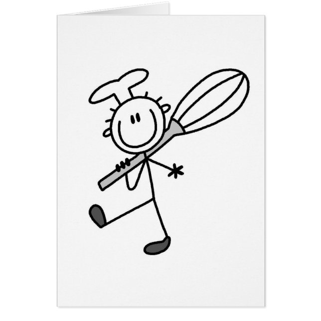 La figura cocinero del palillo con bate las (Frente)