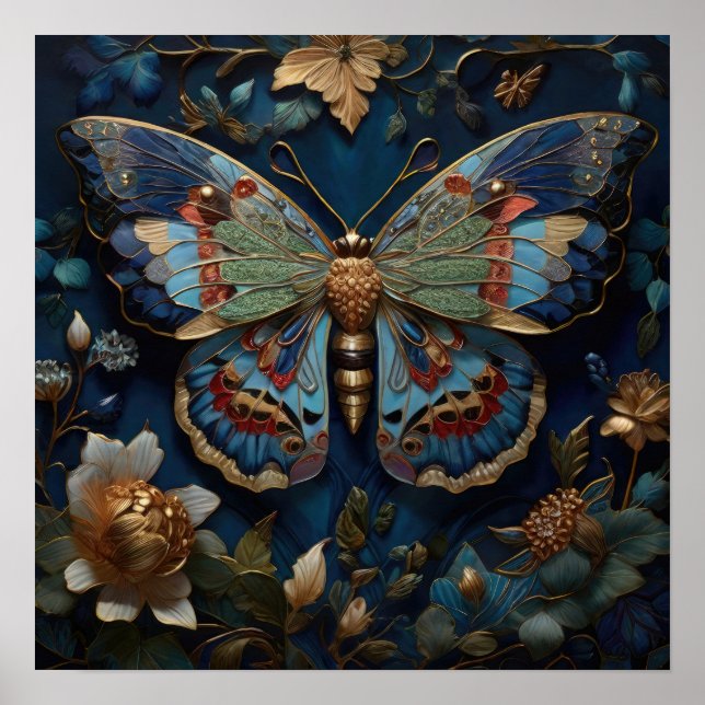 La flauta encantada: arte digital de la mariposa (Frente)