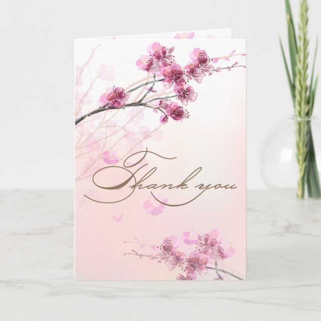 La flor de cerezo/Sakura le agradece las tarjetas (Anverso)