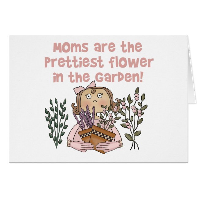 La flor más bonita de la mamá en el jardín (Anverso (Horizontal))