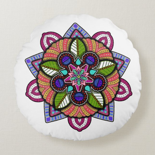 La florida almohada redonda de 2023 (Anverso)