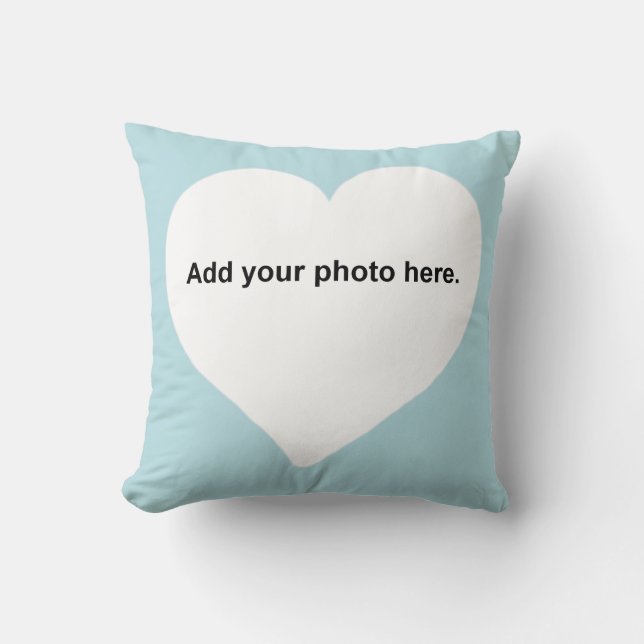 La forma del corazón añade su almohada de la foto (Anverso)