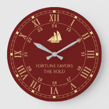 La Fortuna Favorece El Audaz Reloj De Pared Acríli