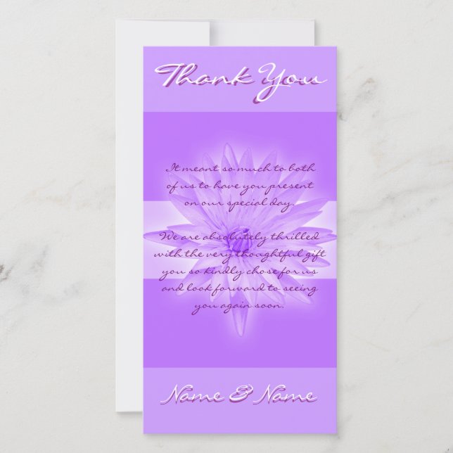 La foto carda la plantilla - lillies adaptables (Anverso)