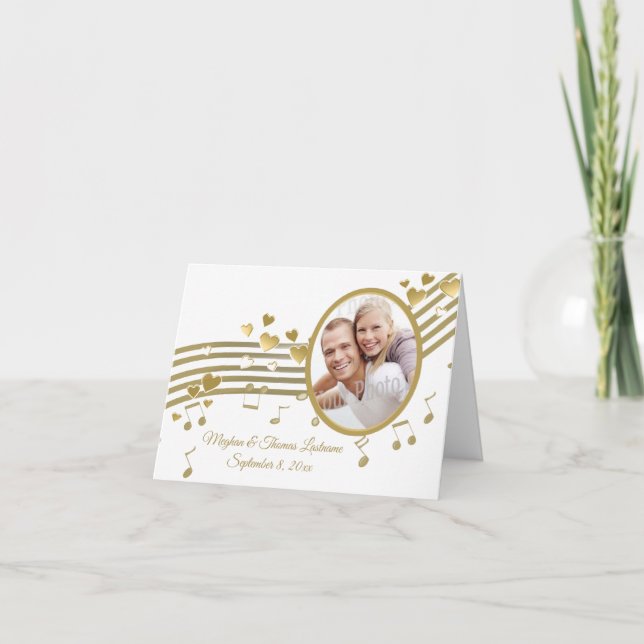 La foto de las notas de la canción de amor le (Anverso)