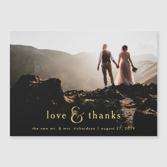 La foto de oro del signo "&" el | le agradece (Anverso)