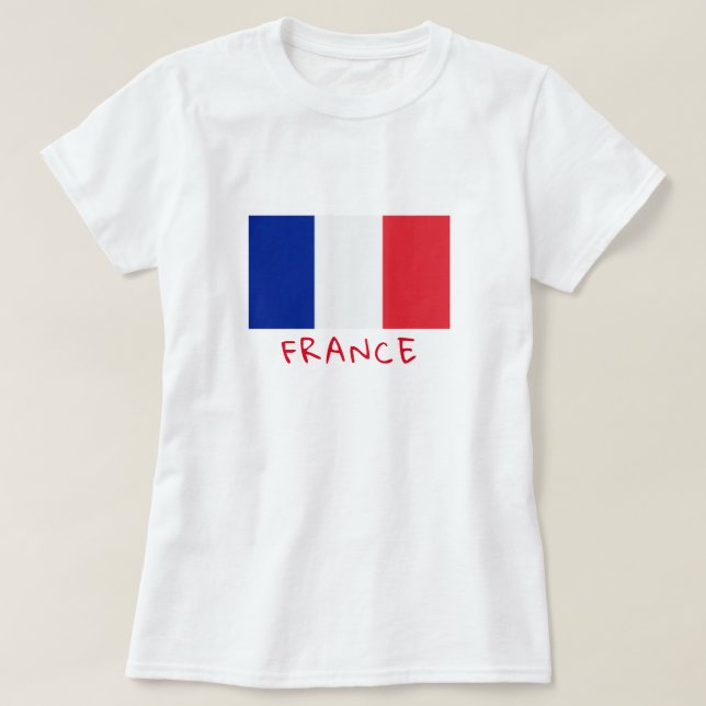 La Francia de las camisetas femeninas (Diseño del anverso)