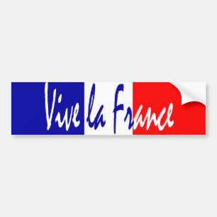 La Francia - la pegatina para el parachoques de