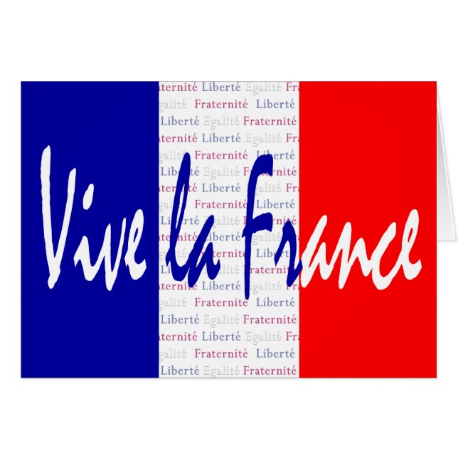 La Francia - Liberté, Égalité, Fraternité de Vive (Anverso (Horizontal))