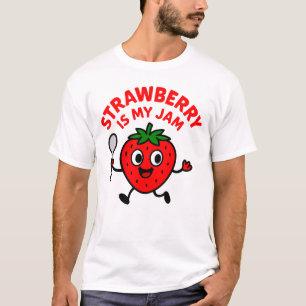 La fresa es mi camiseta de mermelada
