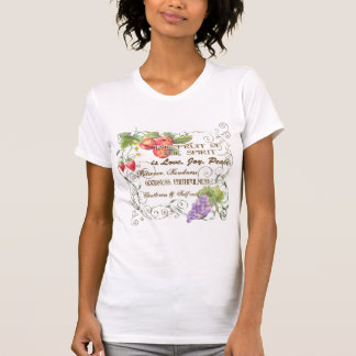 La fruta del alcohol es amor, alegría, camiseta de