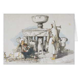 La fuente de los leones, ilustración de 'bosquejo