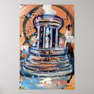 La fuente de Marshall Michigan Resumen del arte