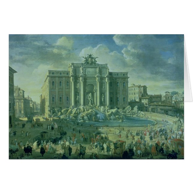 La fuente del Trevi en Roma, 1753-56 (Anverso (Horizontal))