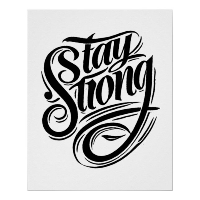 La fuerza empieza dentro de un Poster fuerte (Anverso)