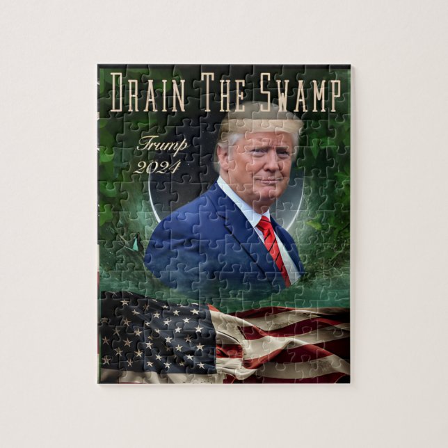 La fuga de Donald Trump del rompecabezas del panta (Vertical)