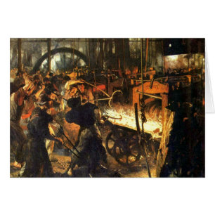 La fundición - Adolph Von Menzel