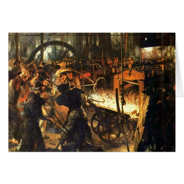 La fundición - Adolph Von Menzel (Anverso (Horizontal))