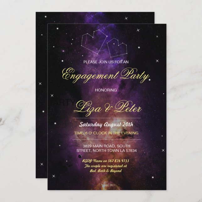 La galaxia protagoniza la invitación del (Anverso / Reverso)