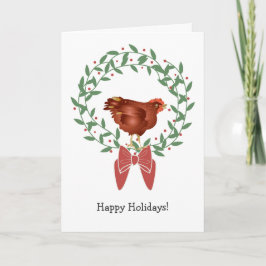 la gallina roja 3D en navidad gráfico