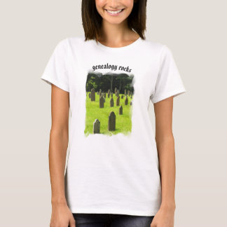 La genealogía oscila la camiseta blanca básica