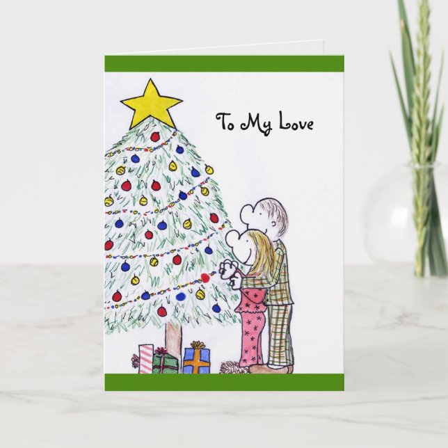 La gente de Lizzy Feliz Navidad a mi tarjeta de am (Anverso)