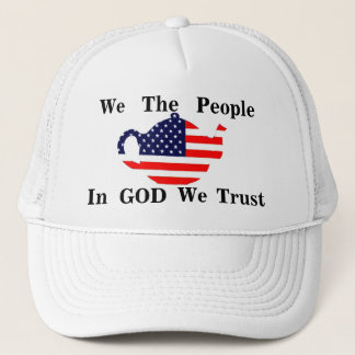 La gente en DIOS nosotros confiamos en el gorra de