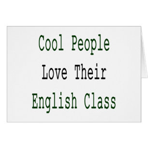 La gente fresca ama su clase de inglés