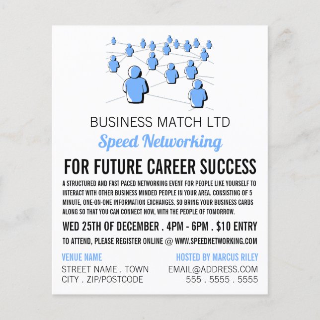 La gente se conecta, la publicidad de eventos de r (Frente)