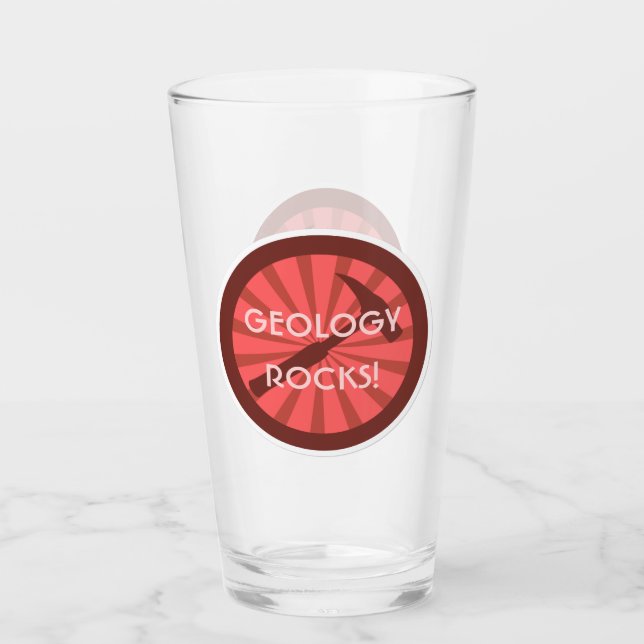 ¡La geología roca! Logo de Rock Hammer (Anverso)