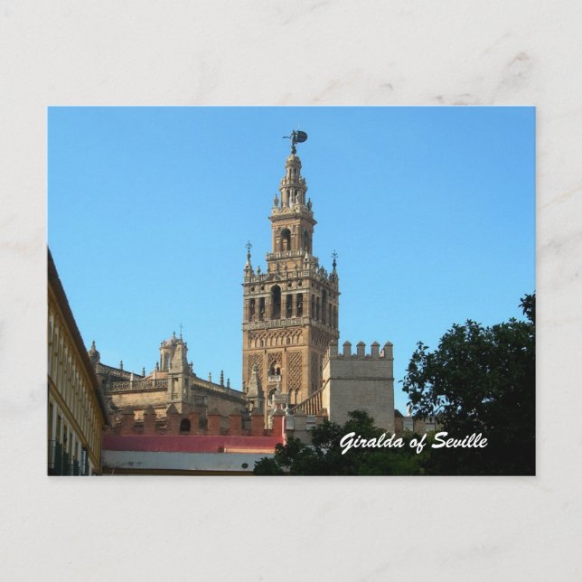 La Giralda de Sevilla, postal de viaje (Anverso)
