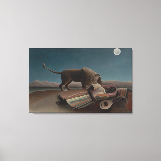 La gitana durmiente de Henri Rousseau, Arte Antigu (Anverso)