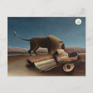 La gitana durmiente de Henri Rousseau Tarjeta post