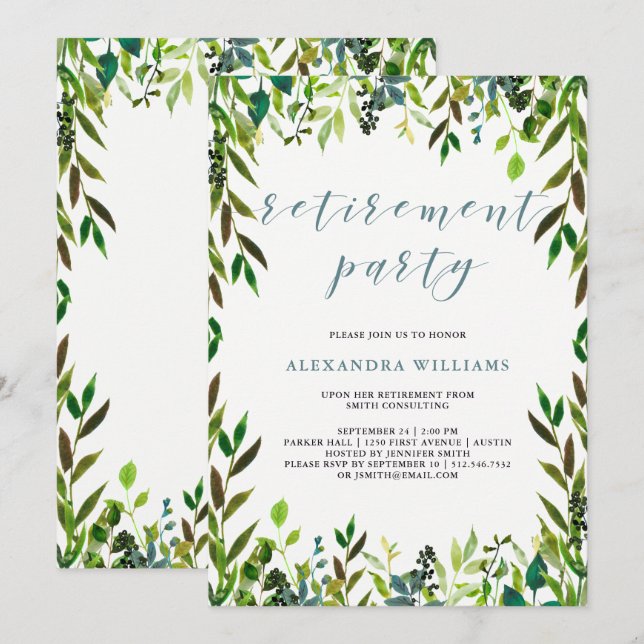 La gloriosa vegetación| Invitación a la fiesta de  (Anverso / Reverso)