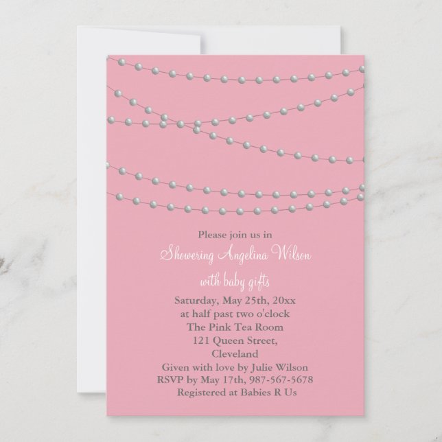 La golosina gotea la invitación de Baby Shower (el (Anverso)