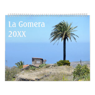 La Gomera, Islas Canarias calendario de 12 meses