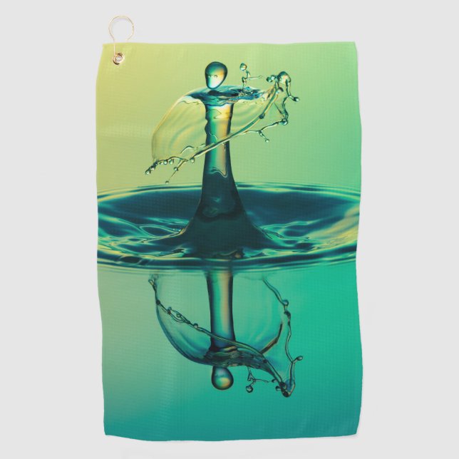 La gota de agua salpicada en el agua Toallas (Anverso)