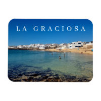 La Graciosa Caleta de Sebo mira imán frigorífico