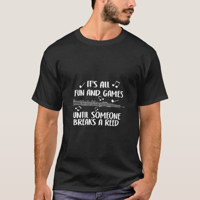 La graciosa camiseta Clarinet, es una banda de mar (Anverso)