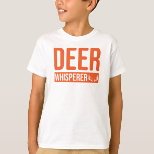 La graciosa camiseta de caza de ciervos de niños
