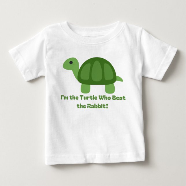 La graciosa camiseta de los niños de la tortuga go (Anverso)