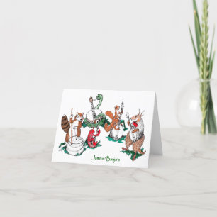 La graciosa carta de Jamin Banjo doblada tarjeta d